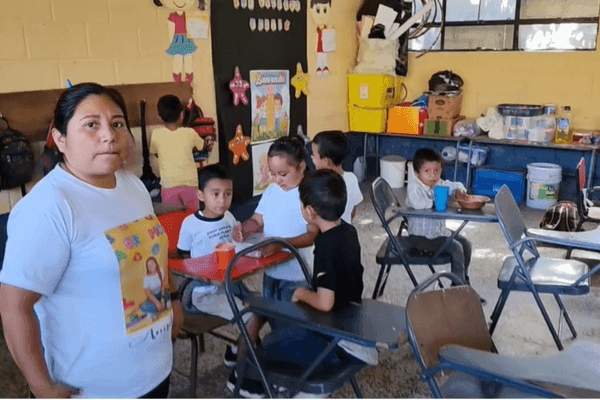 Teacher requesting Safe Desks for Preschool Children in Guatemala